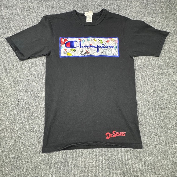 Champion Other - Champion Shirt Kids S Black Dr Seuss Graphic Tee Short Sleeve Casual